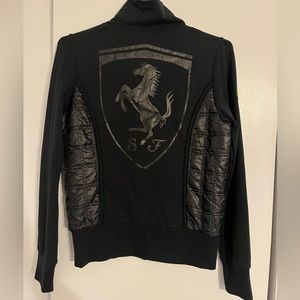 Scuderia Ferrari Vintage Track Jacket by Puma, Medium, Black, Women’s